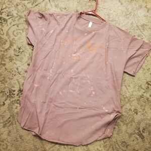 Pebby Forevee Moon Child Peach Side Slit T Womens XL.